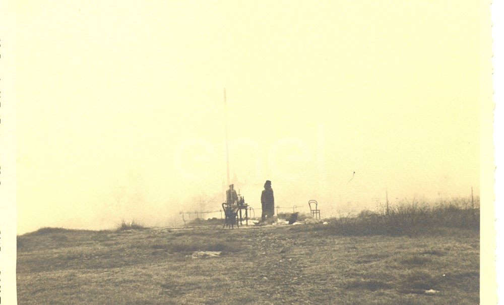 Abano. Visita di studio del Principe P.Ginori Conti e collaboratori alle solfatare. 1937