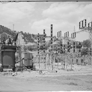 Stazione elettrica in costruzione
