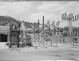 Stazione elettrica in costruzione