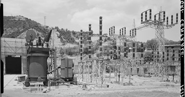 Stazione elettrica in costruzione