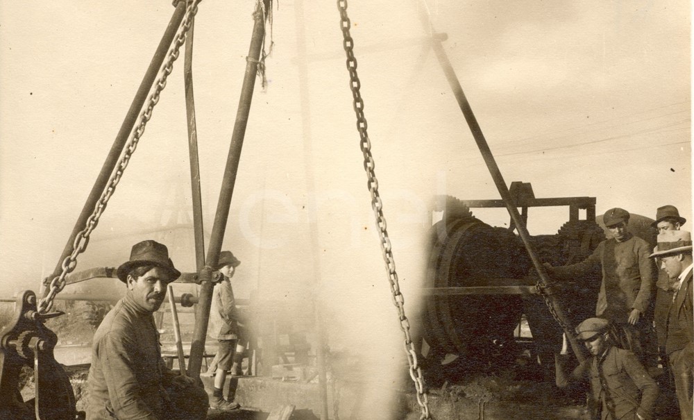 Larderello. Esplosione di vari soffioni.