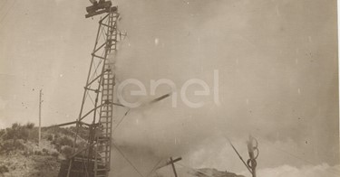 Larderello. Esplosione di vari soffioni.