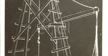 Fabbrica di Larderello. Disegni di vecchi attrezzi, sondaggi, magazzini sonde.