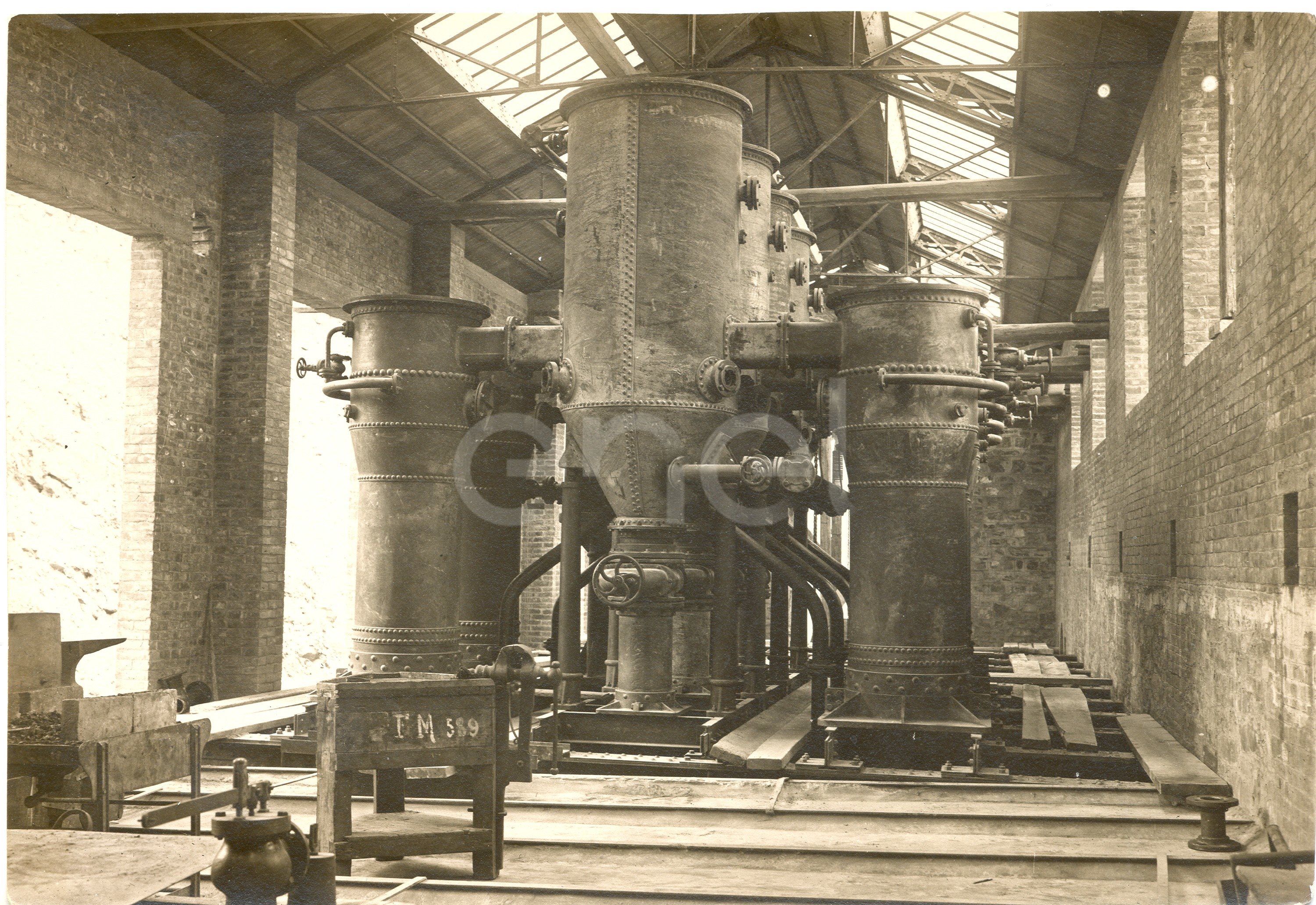Centrale elettrica Castelnuovo. Gruppo di partecipanti alla inaugurazione della centrale elettrica.
