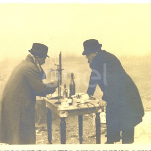 Abano. Visita di studio del Principe P.Ginori Conti e collaboratori alle solfatare. 1937
