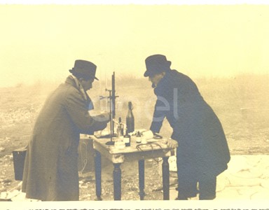 Abano. Visita di studio del Principe P.Ginori Conti e collaboratori alle solfatare. 1937