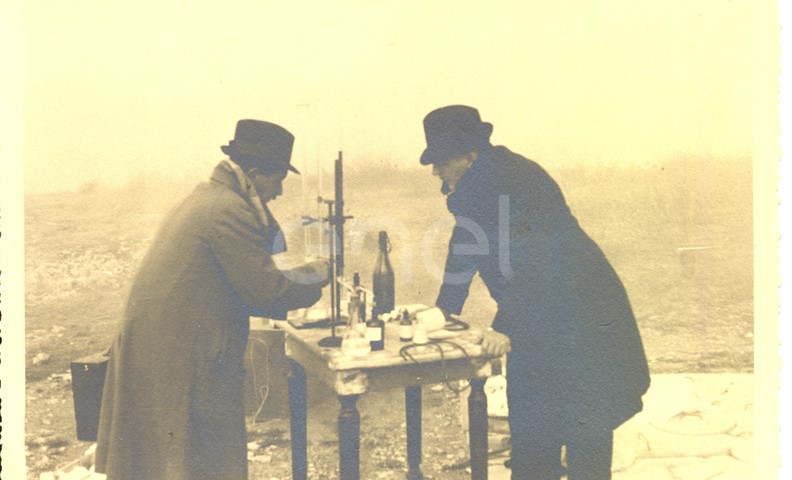 Abano. Visita di studio del Principe P.Ginori Conti e collaboratori alle solfatare. 1937