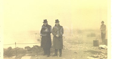 Abano. Visita di studio del Principe P.Ginori Conti e collaboratori alle solfatare. 1937