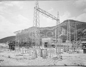 Stazione elettrica in costruzione