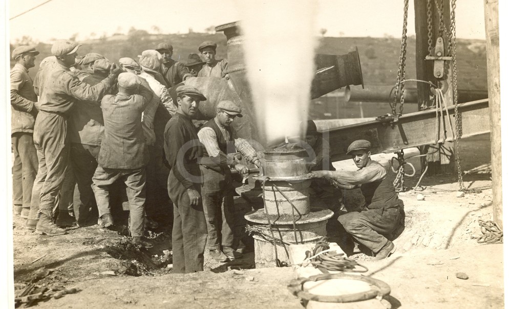 Fabbrica di Larderello. Soffionissimi n.2-4-5 e foro del Bargelli.