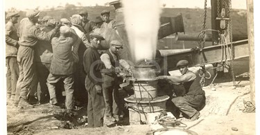 Fabbrica di Larderello. Soffionissimi n.2-4-5 e foro del Bargelli.