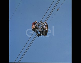 Lavori su linea alta tensione