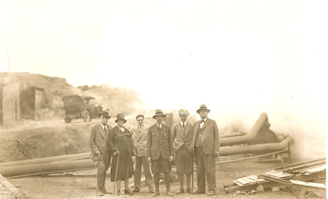Larderello. Visite prefetti Margoni e Marzano, Sen.Bocciardo, Marchesi Imperiali, Principi Colonna, Conti Guicciardini. 1930/1937