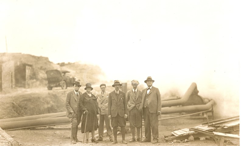 Larderello. Visite prefetti Margoni e Marzano, Sen.Bocciardo, Marchesi Imperiali, Principi Colonna, Conti Guicciardini. 1930/1937