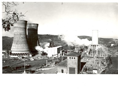 Larderello centrale N° 2 e cabina di trasformazione FF.SS. 1935/1938