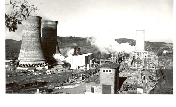 Larderello centrale N° 2 e cabina di trasformazione FF.SS. 1935/1938