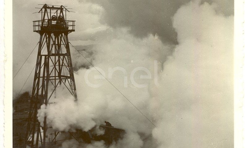 Fabbrica di Larderello. Soffionissimi n.2-4-5 e foro del Bargelli.