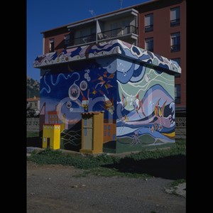 Cabina MT/BT affrescata da studenti