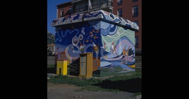 Cabina MT/BT affrescata da studenti