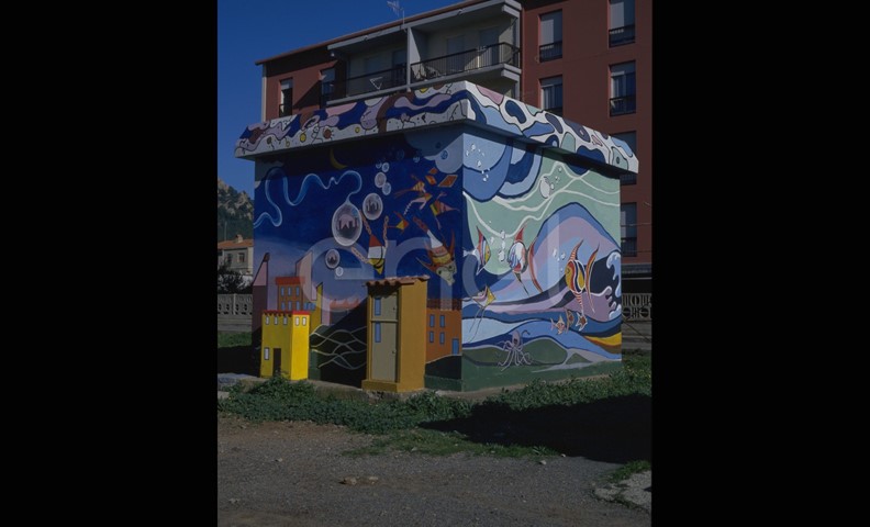 Cabina MT/BT affrescata da studenti