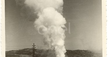 Fabbrica di Larderello. Soffionissimi n.2-4-5 e foro del Bargelli.
