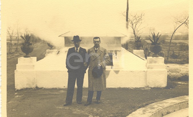 Agnano. Visita di studio del Principe P.Ginori Conti e collaboratori alle solfatare.