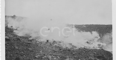 Isola di Vulcano. Visita del Principe P.Ginori Conti e collaboratori. 1937.