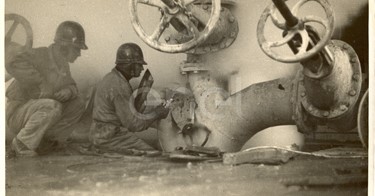 Fabbrica di Larderello. Soffionissimi n.2-4-5 e foro del Bargelli.
