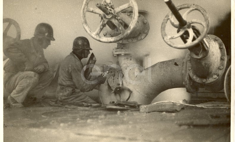 Fabbrica di Larderello. Soffionissimi n.2-4-5 e foro del Bargelli.