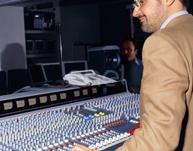 mixer audio della sala "Avogadro"