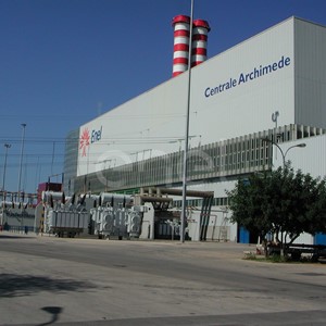 Veduta esterna della centrale