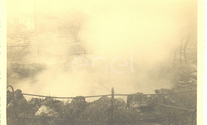 Abano. Visita di studio del Principe P.Ginori Conti e collaboratori alle solfatare. 1937