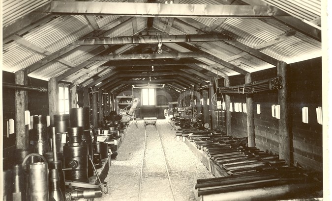 Fabbrica di Larderello. Disegni di vecchi attrezzi, sondaggi, magazzini sonde.