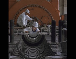 Turbina in manutenzione