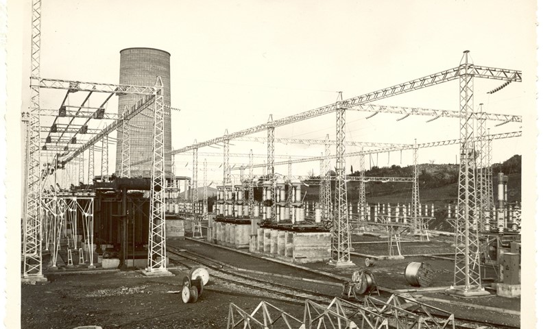 Larderello centrale N° 2 e cabina di trasformazione FF.SS. 1935/1938