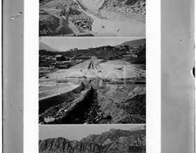 Immagini del cantiere della diga di Castel San Vincenzo