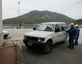 Operai e automezzi ENEL