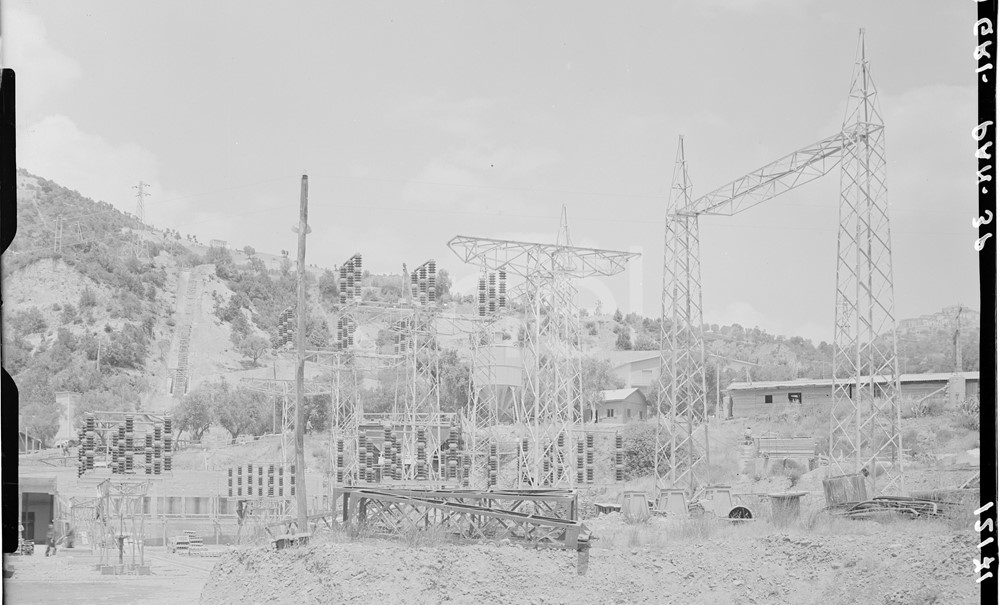 Stazione elettrica in costruzione
