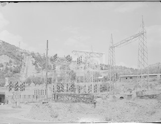 Stazione elettrica in costruzione