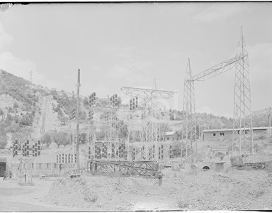 Stazione elettrica in costruzione