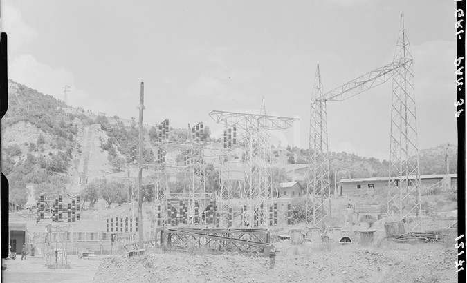 Stazione elettrica in costruzione