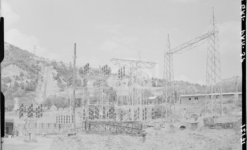 Stazione elettrica in costruzione