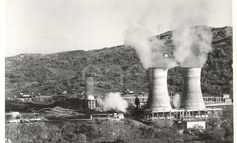 Larderello centrale N° 2 e cabina di trasformazione FF.SS. 1935/1938