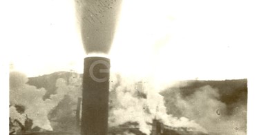 Fabbrica di Larderello. Misurazione soffioni.