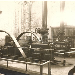 Centrale elettrica Castelnuovo. Gruppo di partecipanti alla inaugurazione della centrale elettrica.