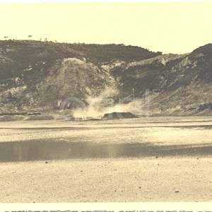 Pozzuoli. Visita di studio del Principe P.Ginori Conti e collaboratori alle solfatare. 1937.