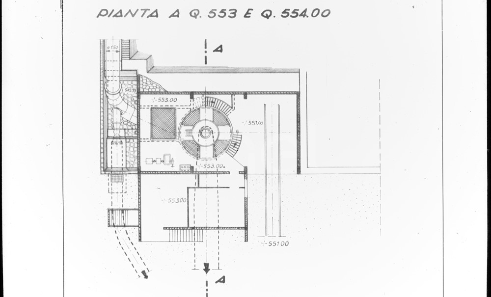 Riproduzione della pianta della centrale
