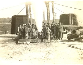 Fabbrica di Larderello. Soffionissimi n.2-4-5 e foro del Bargelli.