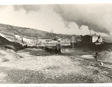 Centrale elettrica Castelnuovo. Gruppo di partecipanti alla inaugurazione della centrale elettrica.
